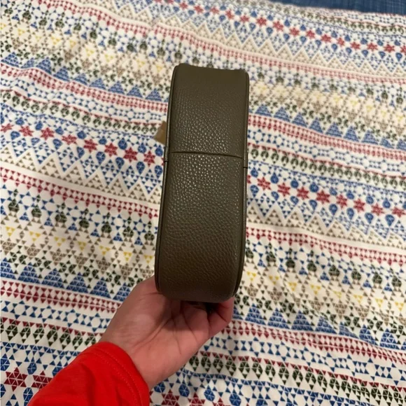 Michael Kors Olive Green Wristlet with Metallic Accents - Picture 4 of 6